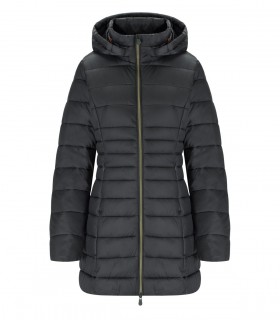 SAVE THE DUCK REESE GREY HOODED PADDED JACKET