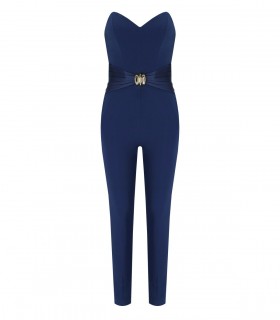 ELISABETTA FRANCHI OLTREMARE BUSTIER JUMPSUIT