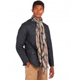 BARBOUR WELTON TARTAN GRAUE BEIGE SCHAL