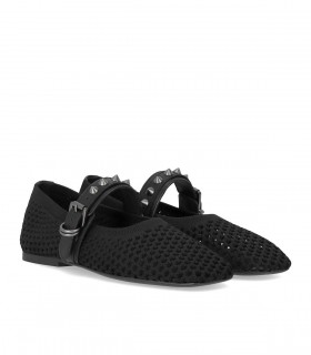 ASH BIJOUX ZWART BALLET FLAT