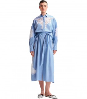 ESSENTIEL ANTWERP HAZE HELLBLAUES HEMDKLEID