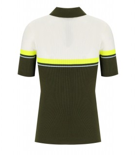 ESSENTIEL ANTWERP HAUSTRAL GRÜN STRICK POLOSHIRT