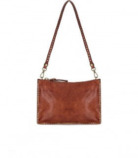 CAMPOMAGGI KURA COGNAC CROSSBODY TAS