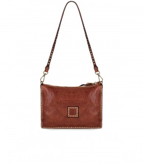 CAMPOMAGGI KURA COGNAC CROSSBODY TAS