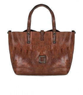 BORSA SHOPPING BELLA DI NOTTE COGNAC CAMPOMAGGI