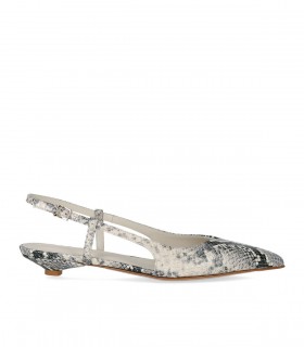 SERGIO LEVANTESI FLAVIA ROCCIA SLINGBACK BALLET FLAT SHOE
