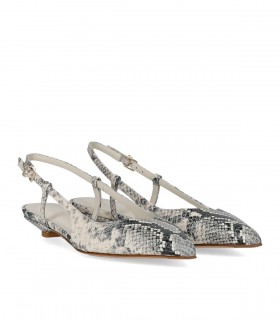 SERGIO LEVANTESI FLAVIA ROCCIA SLINGBACK BALLET FLAT SHOE
