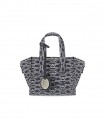 SAC MINI MONOGRAM BLEU ÉCRU EMPORIO ARMANI