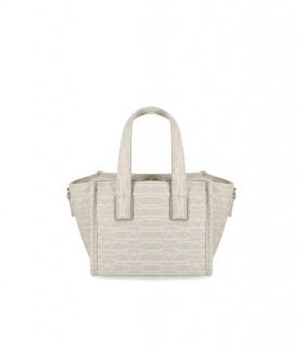 EMPORIO ARMANI MONOGRAM NATURAL MINI TAS