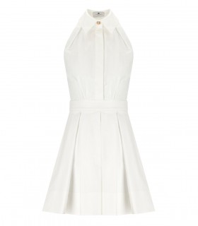 ELISABETTA FRANCHI ELFENBEIN MINI KLEID