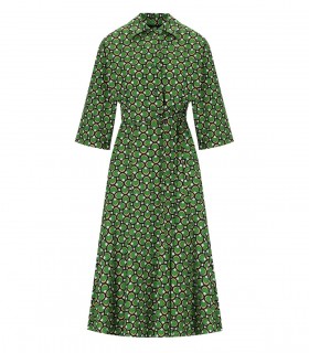 VESTIDO CAMISERO VARENNA VERDE MAX MARA WEEKEND
