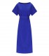 MAX MARA WEEKEND FINISH ELEKTRISCHE BLAUWE MIDI JURK