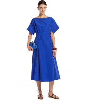 MAX MARA WEEKEND FINISH ELEKTRISCHES BLAU MIDI KLEID