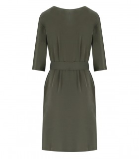 MM MAX MARA ROSANO KHAKIGRÜNER KLEID