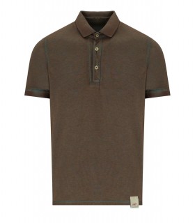POLO REVERSIBILE DOUBLE TABACCO TURCHESE BOB