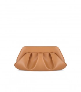CLUTCH EMERA VEGAN FABRIC MACADAMIA THEMOIRè