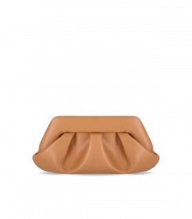 CLUTCH EMERA VEGAN FABRIC MACADAMIA THEMOIRè