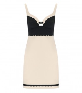 ELISABETTA FRANCHI BUTTER SCHWARZ KLEID