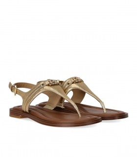 MICHAEL KORS MANDY GOLD THONG SANDAL