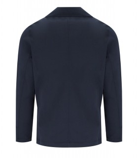PEACOAT EN MAILLE BLEU MARINE H953