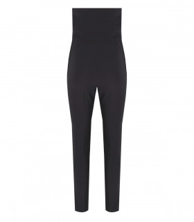 ELISABETTA FRANCHI SCHWARZES BUSTIER JUMPSUIT