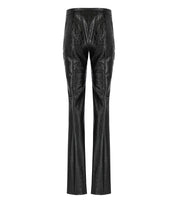PANTALÓN NEGRO ESTAMPADO COCOCO ELISABETTA FRANCHI