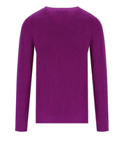 MAGLIONE GIROCOLLO VIOLA  AMARÁNTO