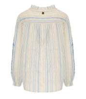 BLUSA ECRU' E AZZURRA PAHIESA FORMENTERA