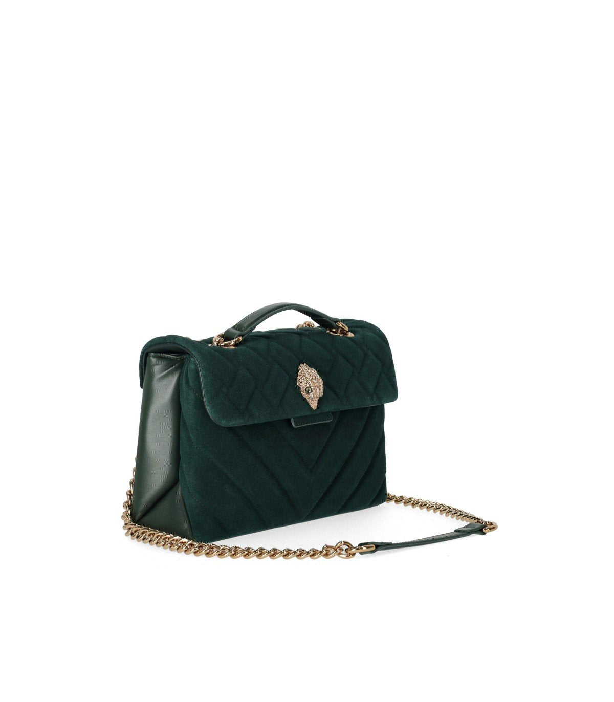 KURT GEIGER KENSINGTON LARGE GRÜNE SCHULTERTASCHE