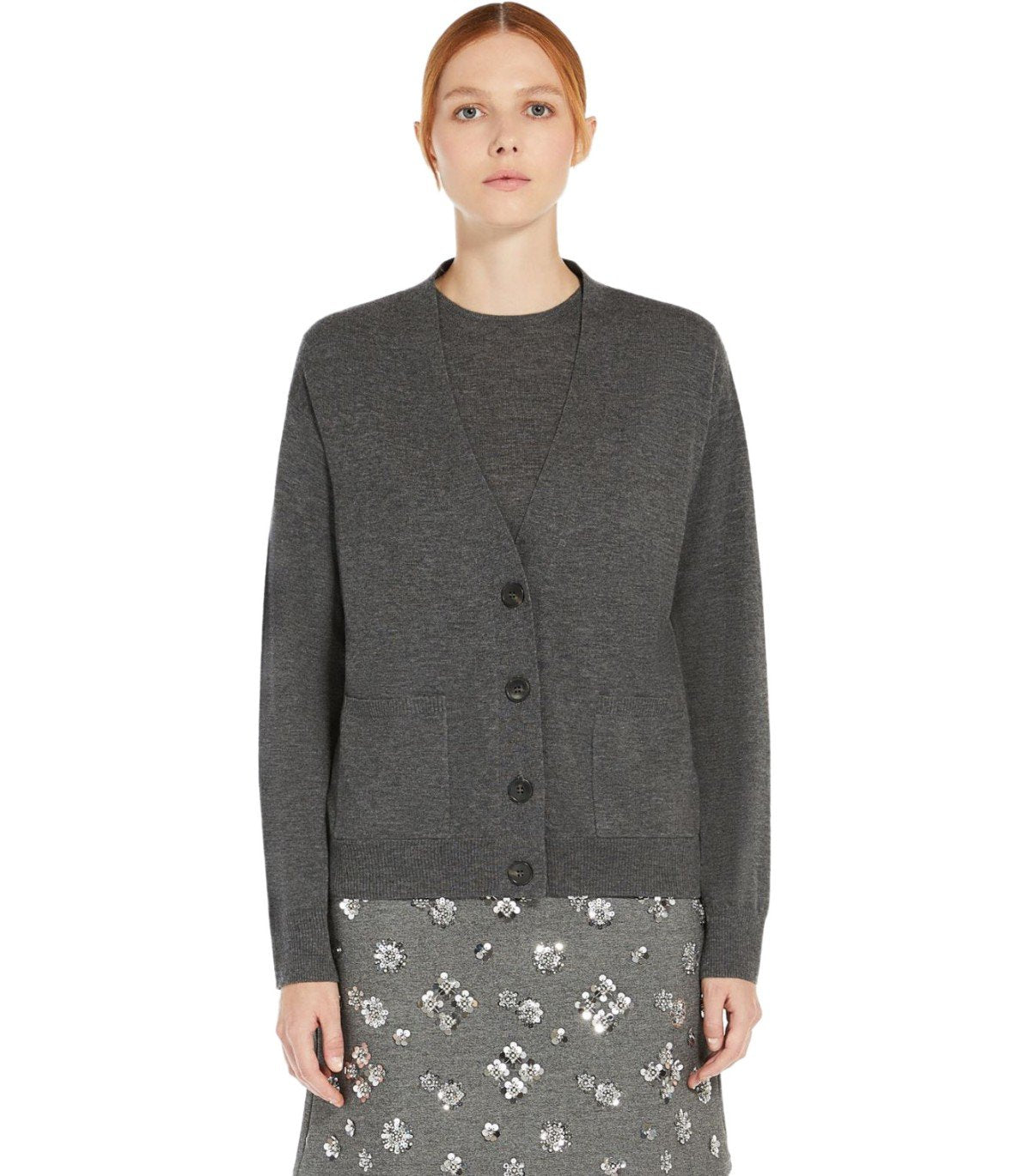 MAX MARA WEEKEND DECANO GREY TWIN SET