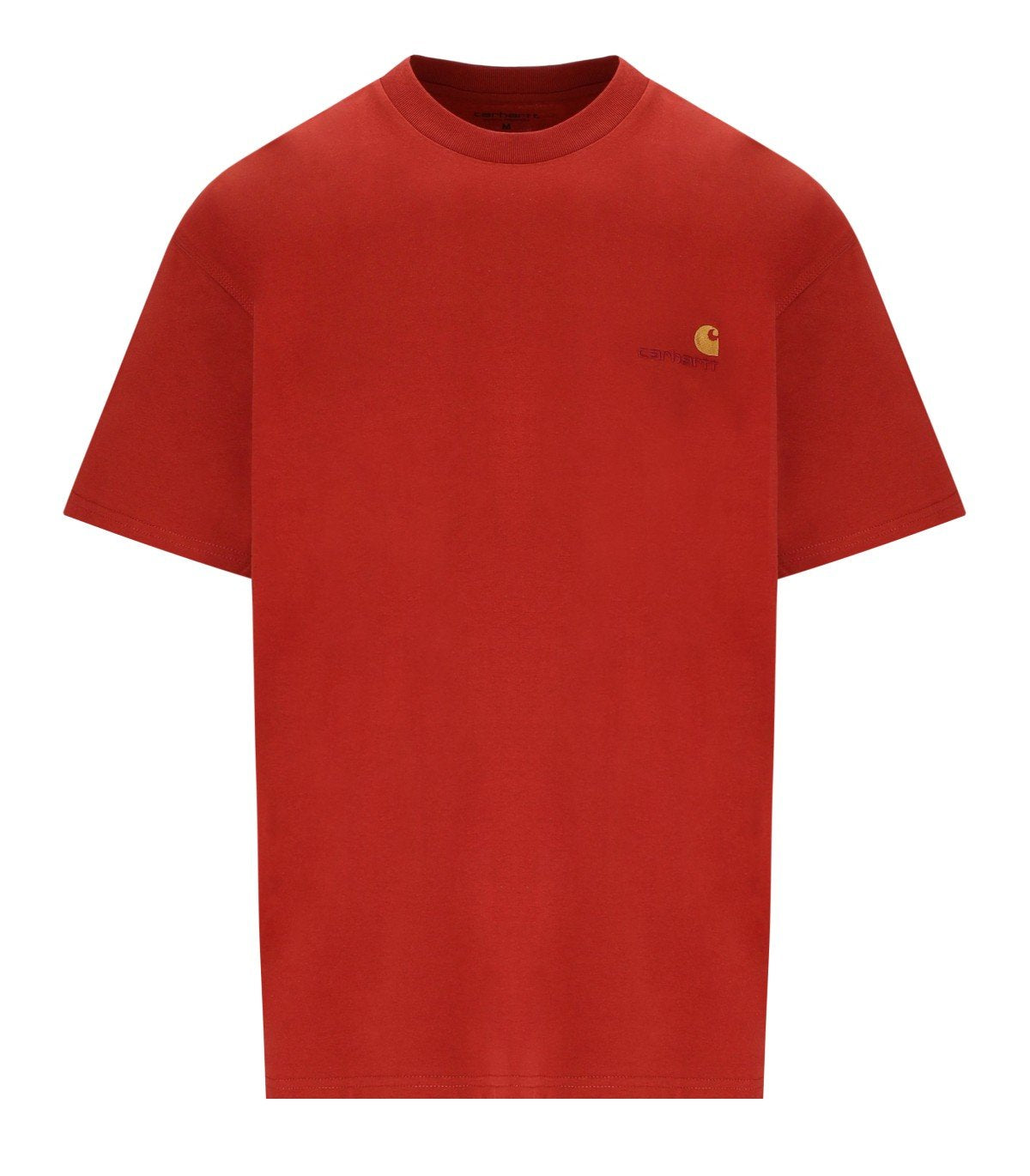 CARHARTT WIP S/S AMERICAN SCRIPT OXIDE RED T-SHIRT