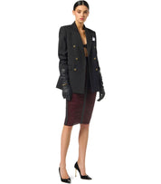 CHAQUETA DE DOBLE BOTONADURA NEGRA ELISABETTA FRANCHI