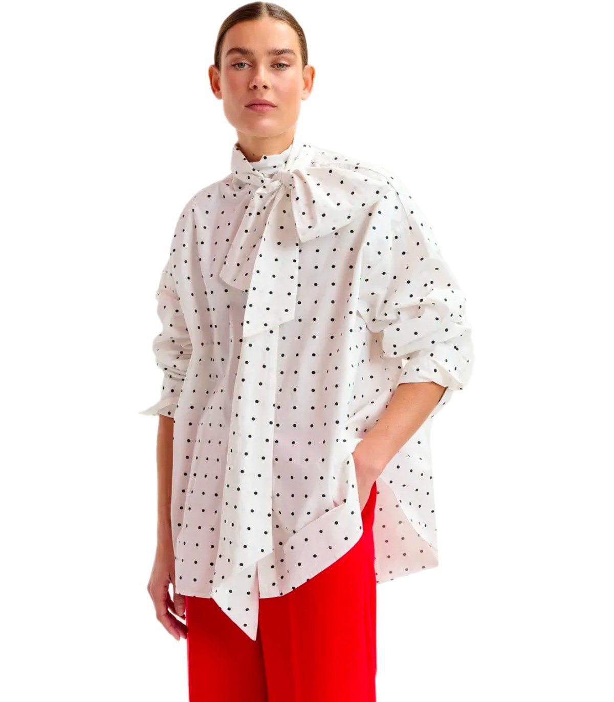 ESSENTIEL ANTWERP IMOVERIT WHITE SHIRT