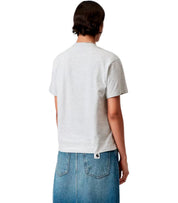 CARHARTT WIP W' S/S POCKET HEART GREY T-SHIRT