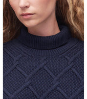 PULL À COL ROULÉ BURNE ROLL BLEU BARBOUR