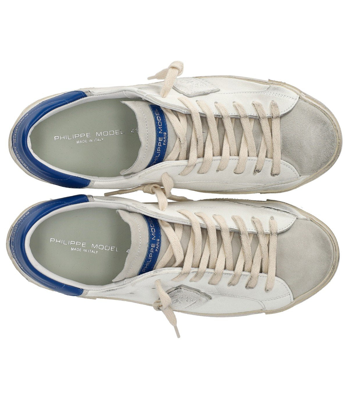PHILIPPE MODEL LOW WEISS BLUETTE SNEAKER