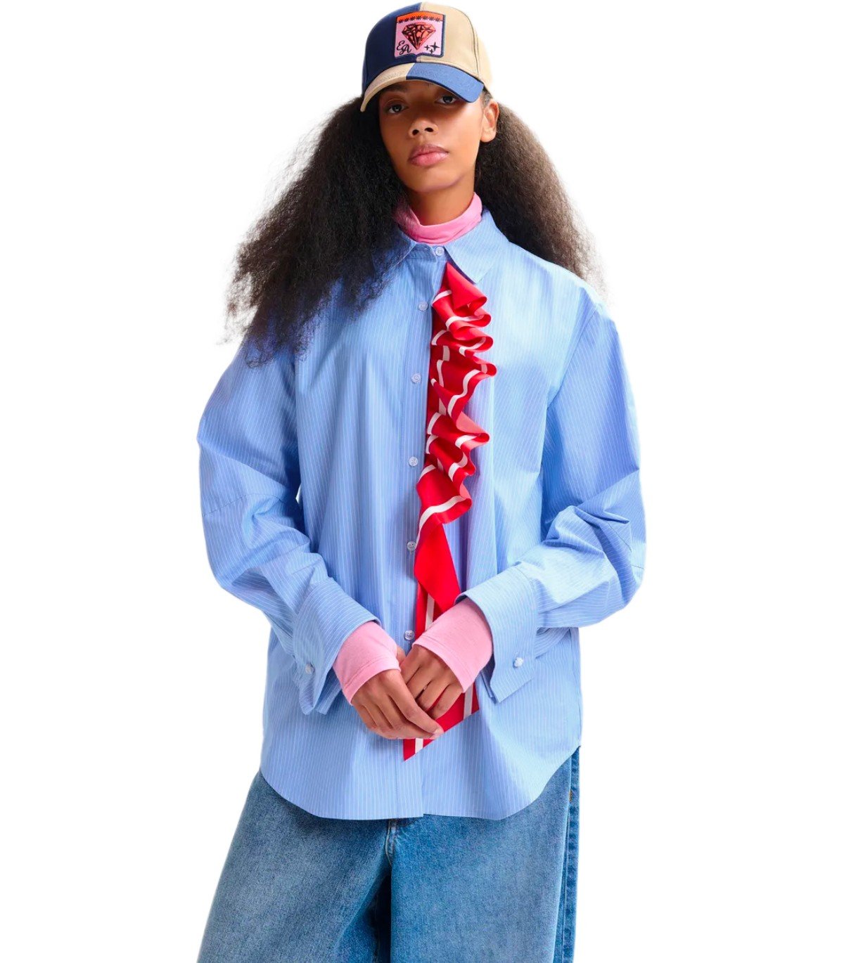 ESSENTIEL ANTWERP JUF LIGHT BLUE SHIRT