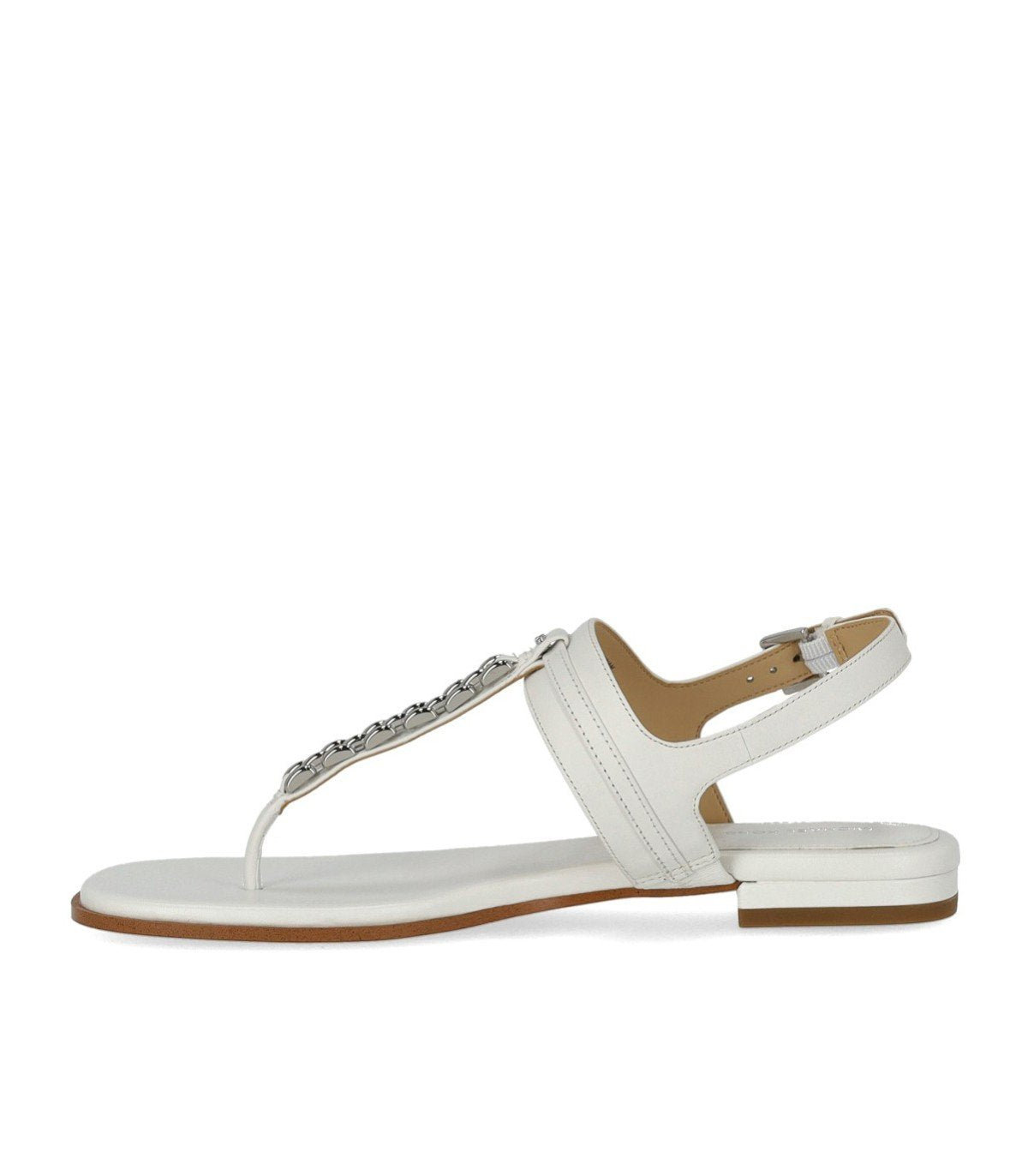 MICHAEL KORS MARCIA WHITE THONG SANDAL
