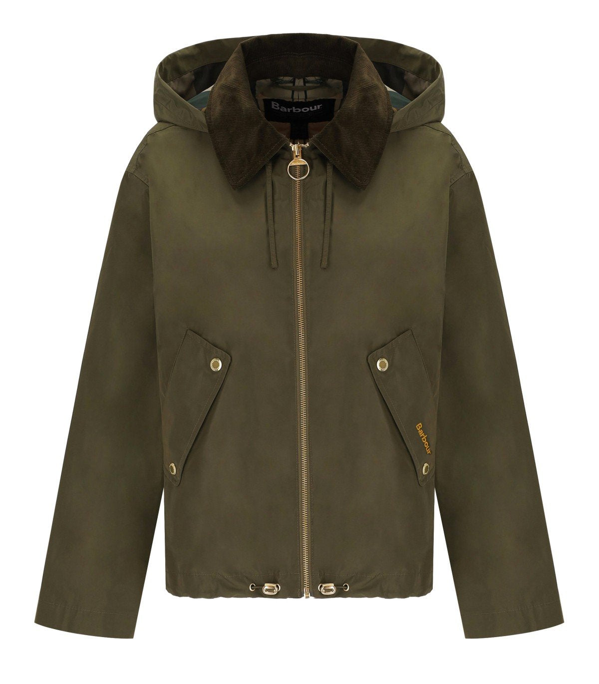 BARBOUR WEAVER GROEN JAS MET CAPUCHON