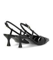 SERGIO LEVANTESI EDDA BLACK SLINGBACK PUMPS