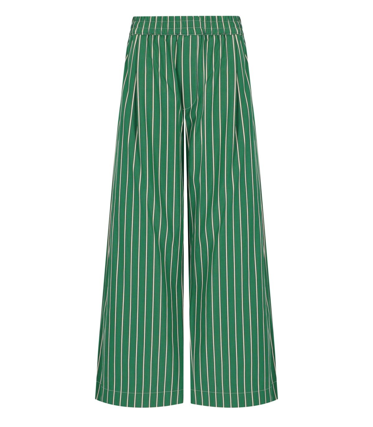 PANTALONE A RIGHE CRESTA BIANCO VERDE MAX MARA WEEKEND