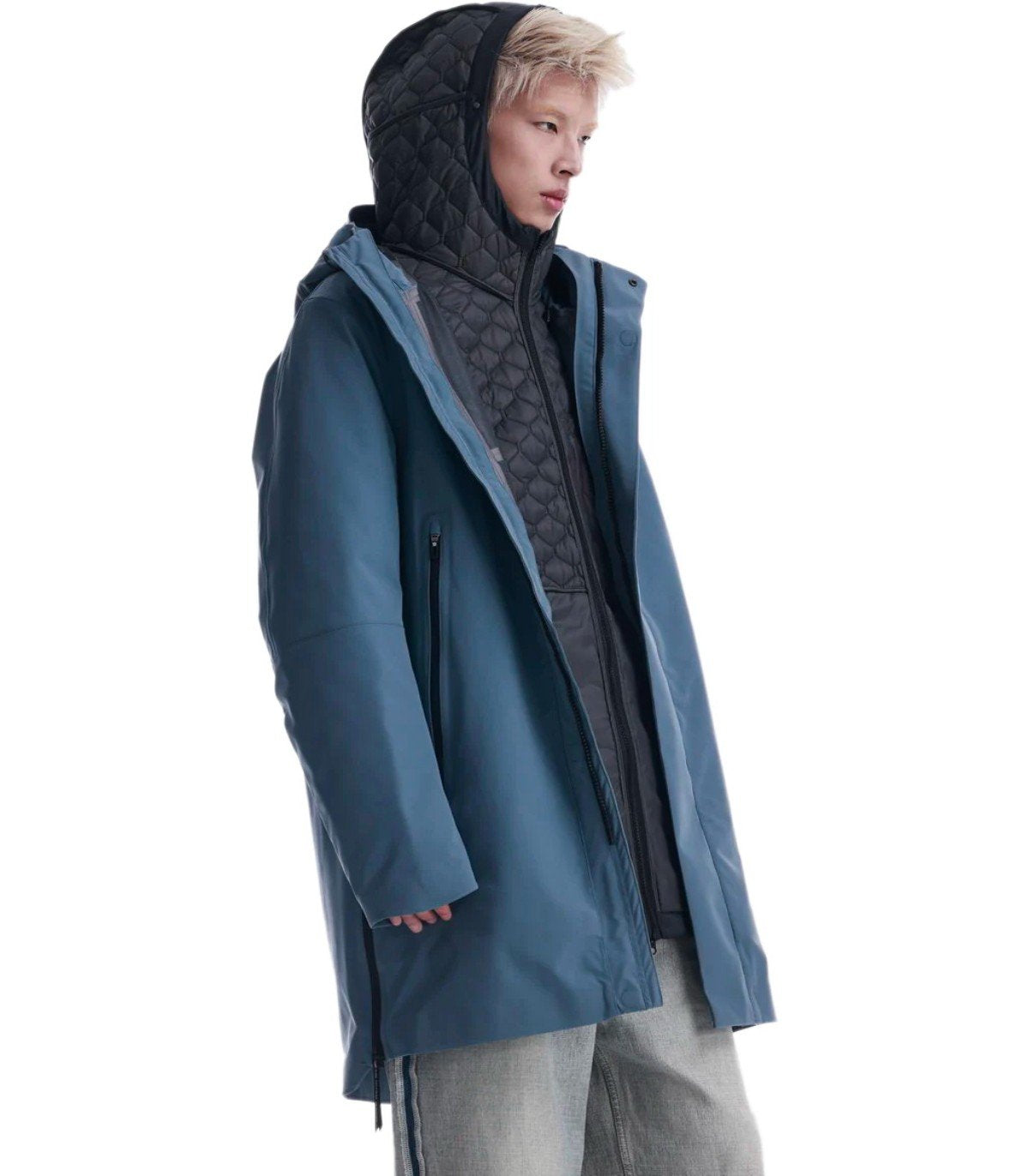KRAKATAU PLANCK RETRO BLUE PARKA