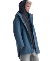 KRAKATAU PLANCK RETRO BLUE PARKA