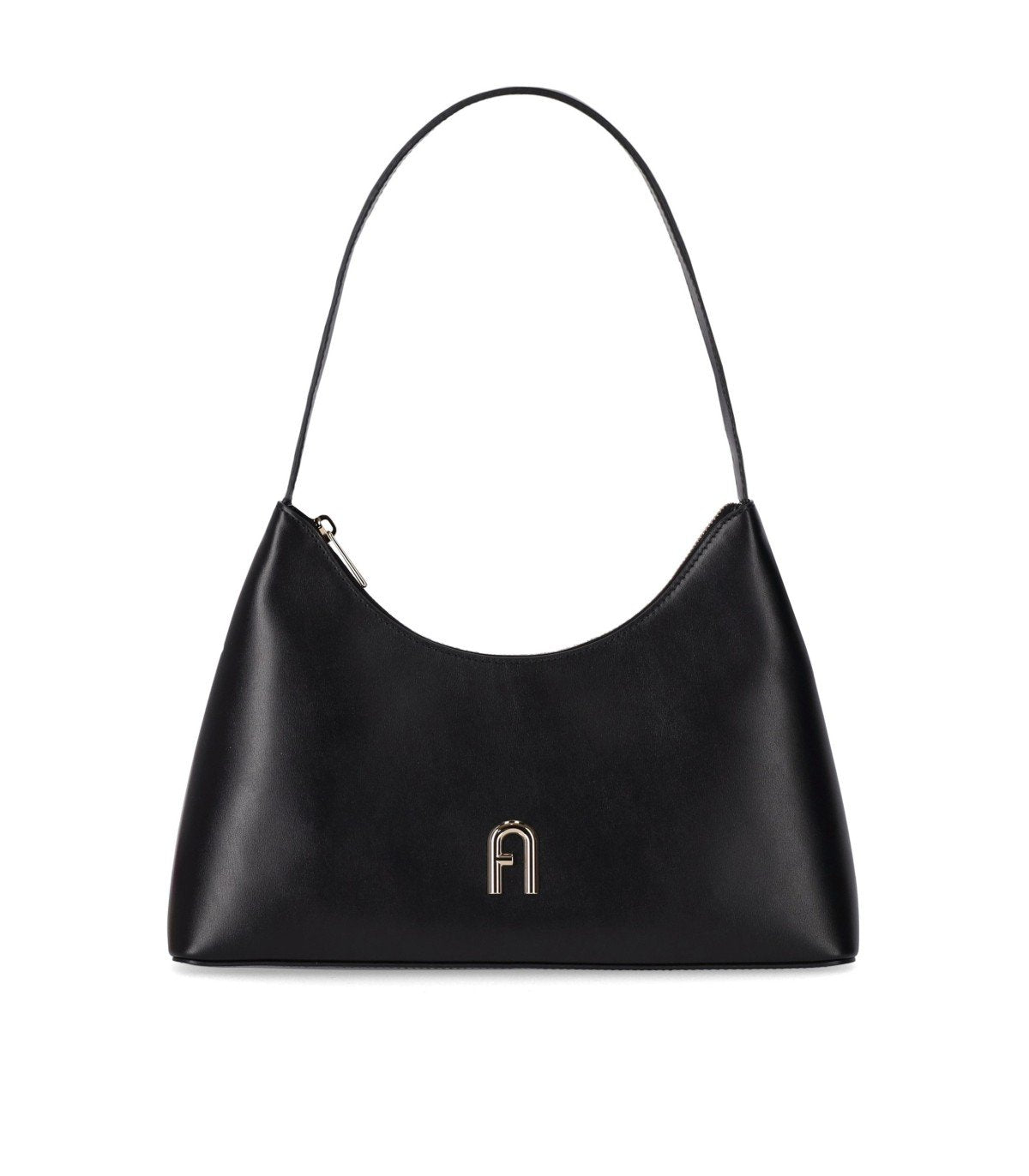 FURLA DIAMANTE S BLACK SHOULDER BAG