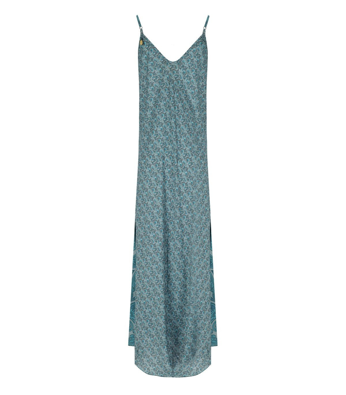 PAHIESA FORMENTERA LIGHT BLUE LONG DRESS
