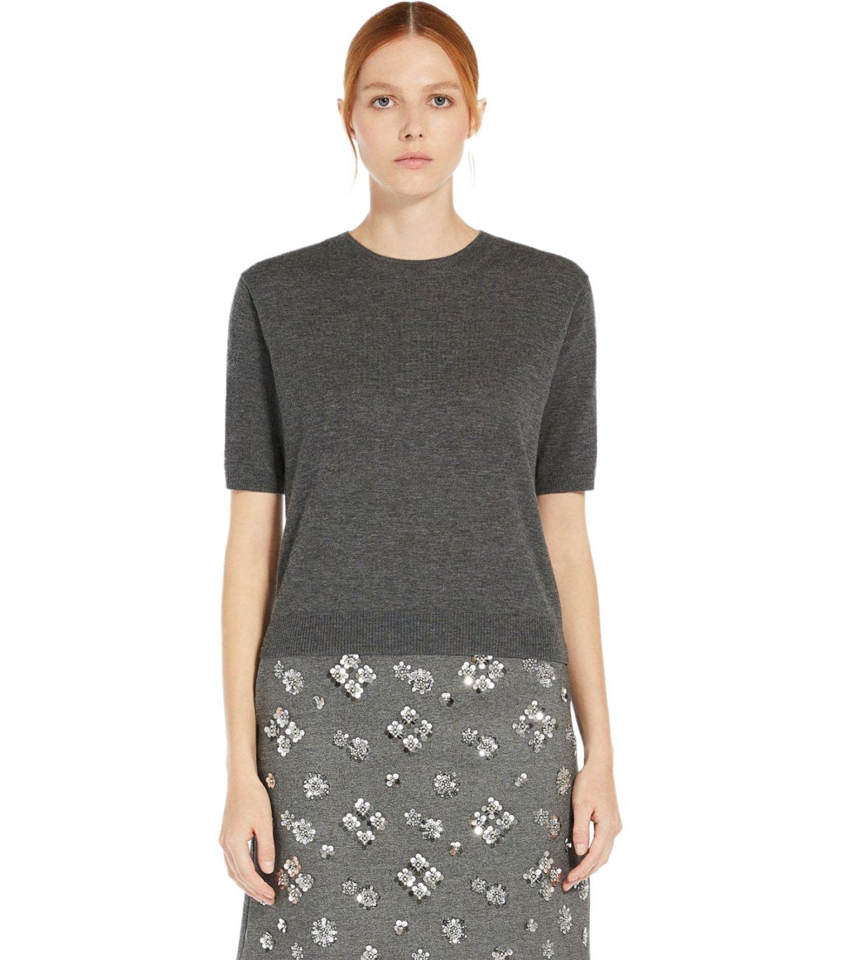 MAX MARA WEEKEND DECANO GREY TWIN SET