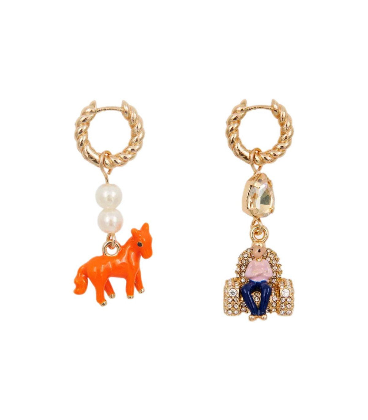 ESSENTIEL ANTWERP JESSIKA GOLD EARRINGS