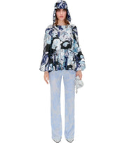 STINE GOYA JENNY SCHWARZ UND BLAU BLUSE
