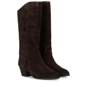ASH FREEDOM DUNKELBRAUNE TEXANER STIEFELETTE