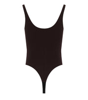 ELISABETTA FRANCHI DARK CHOCOLATE BODYSUIT